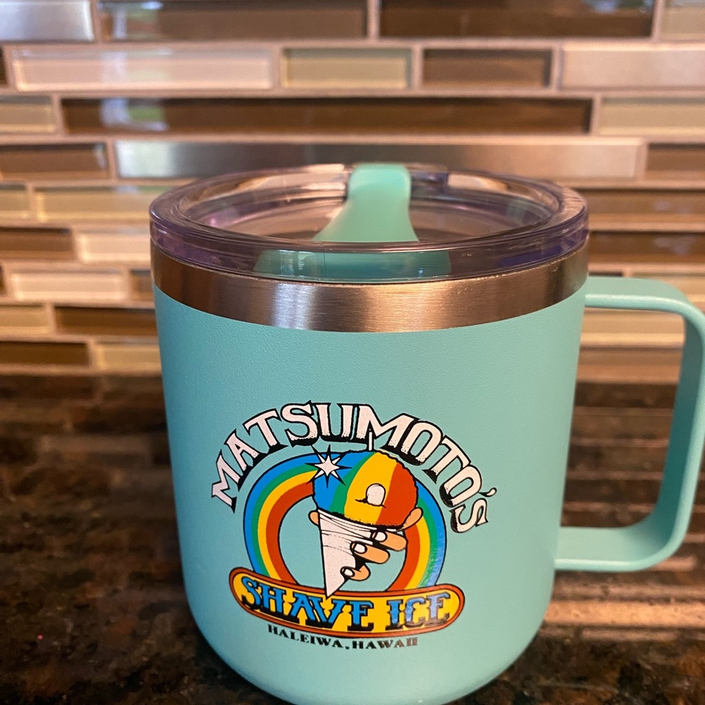 Matsumoto's Shave Ice Hawaii Stainless Steel Insulated Mug with Lid